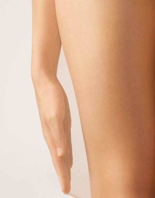 Calzedonia 20 denier sheer tights in beige caramel, 3 of 5