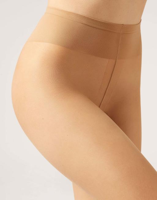 Calzedonia 20 denier sheer tights in beige caramel, 4 of 5
