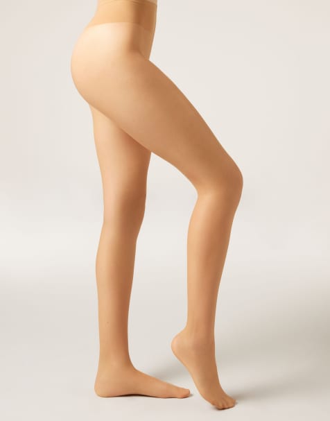 Calzedonia 20 denier sheer tights in bronze - view 1