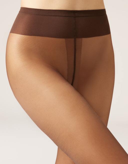 Calzedonia 20 denier sheer tights in mocha, 4 of 5