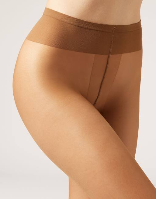Calzedonia 20 denier sheer tights in tropical, 4 of 5