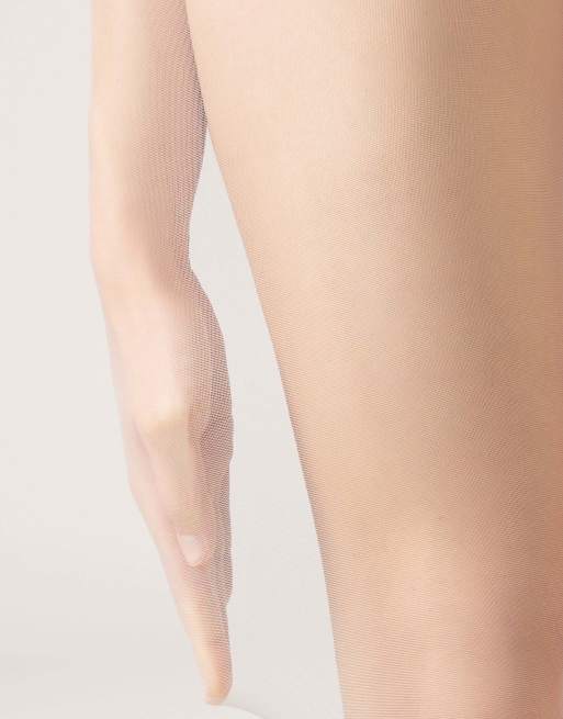 Calzedonia 20 denier sheer tights in white, 3 of 5