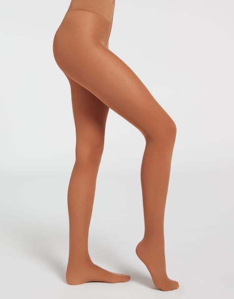 Calzedonia 30 den total comfort soft touch tights in bronze - view 1