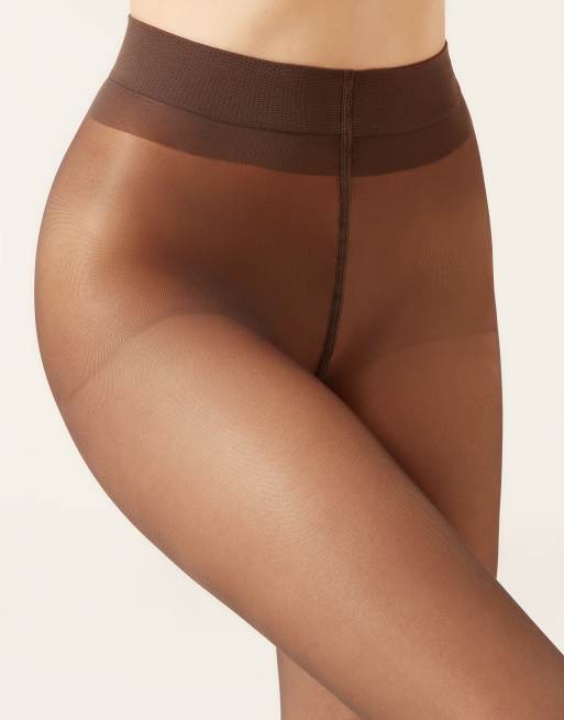 Calzedonia 30 denier tights in mocha, 4 of 5