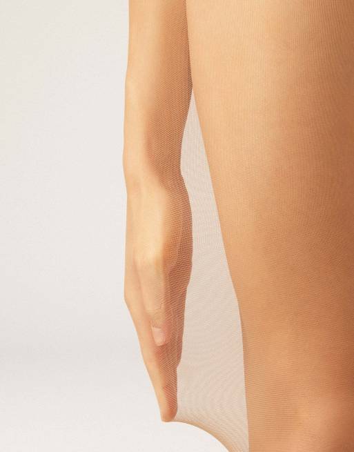 Calzedonia 40 denier sheer tights in beige caramel, 3 of 5