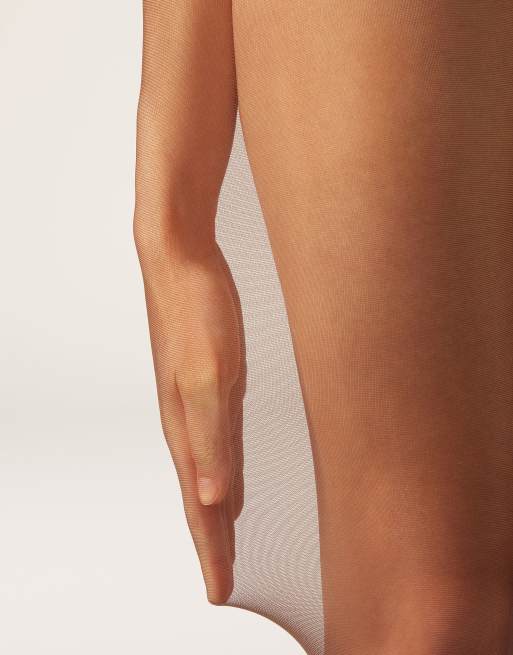 Calzedonia 40 denier sheer tights in mocha, 3 of 5