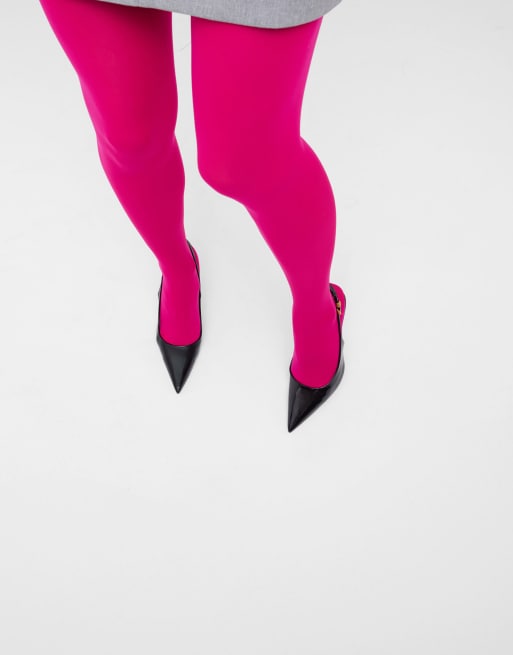 Calzedonia 50 den total comfort soft touch tights in fuchsia, 2 of 4
