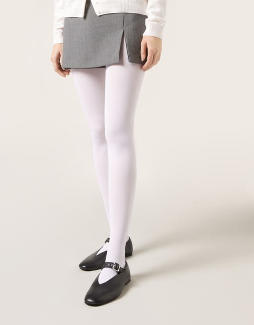 Calzedonia 50 den total comfort soft touch tights in white, 2 of 4