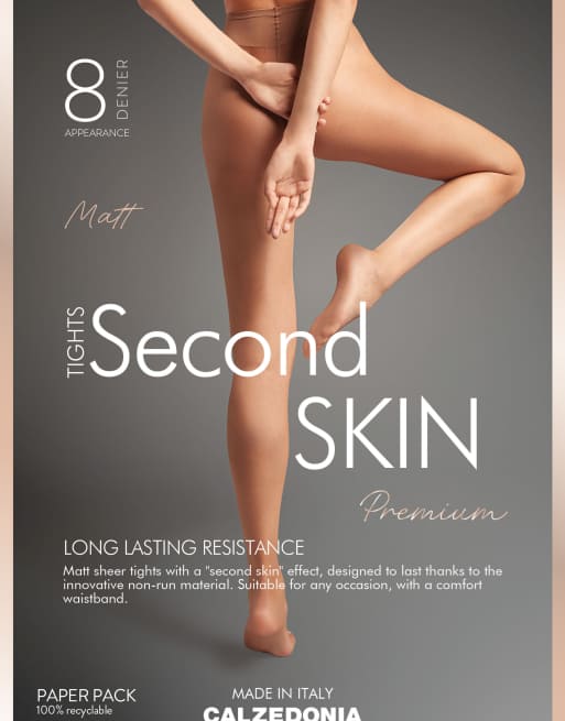 Calzedonia 8 denier resistant sheer tights in bronze, 5 of 5