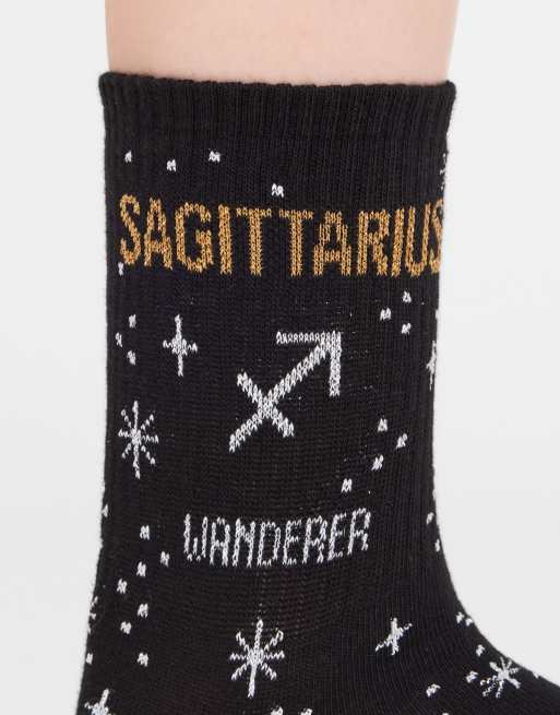 Calzedonia Astrology collection socks in black, 2 of 3