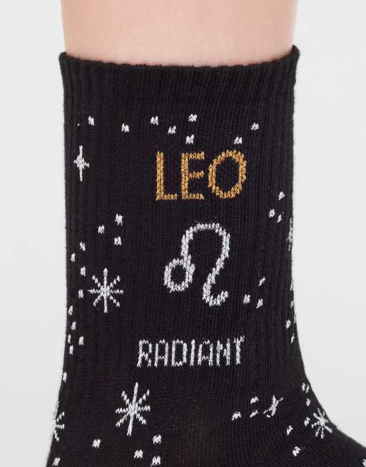 Calzedonia Astrology collection socks in black, 2 of 3