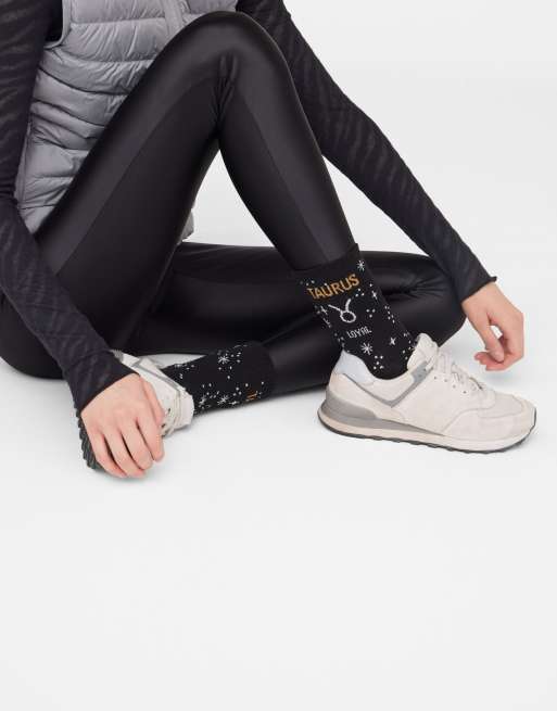 Calzedonia Astrology collection socks in black, 2 of 4