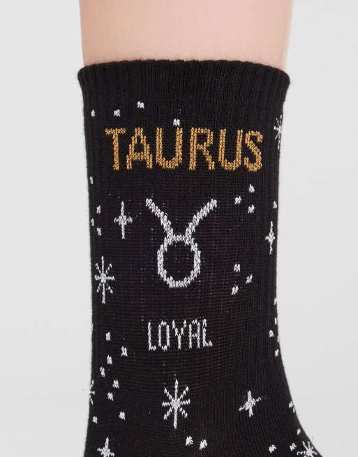 Calzedonia Astrology collection socks in black, 4 of 4