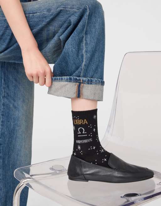 Calzedonia Astrology collection socks in black, 2 of 4