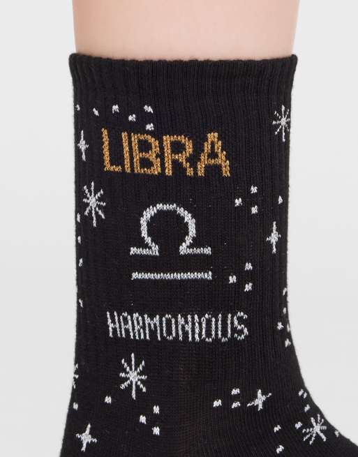 Calzedonia Astrology collection socks in black, 4 of 4