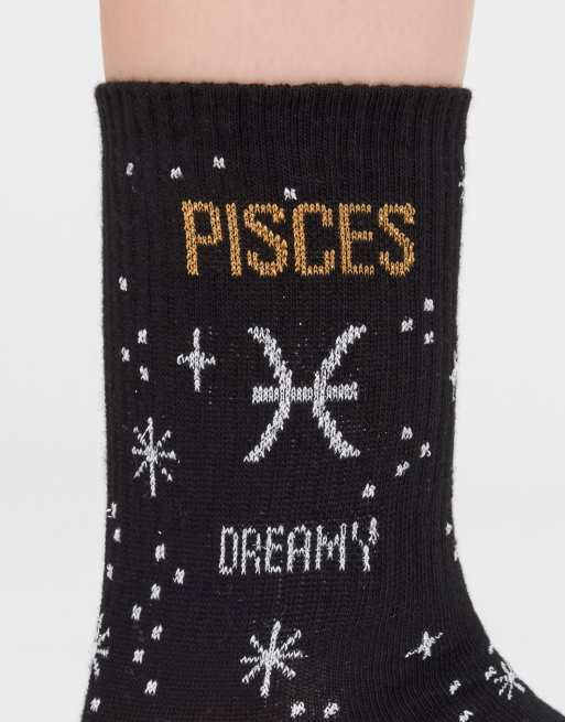 Calzedonia Astrology collection socks in black, 2 of 3