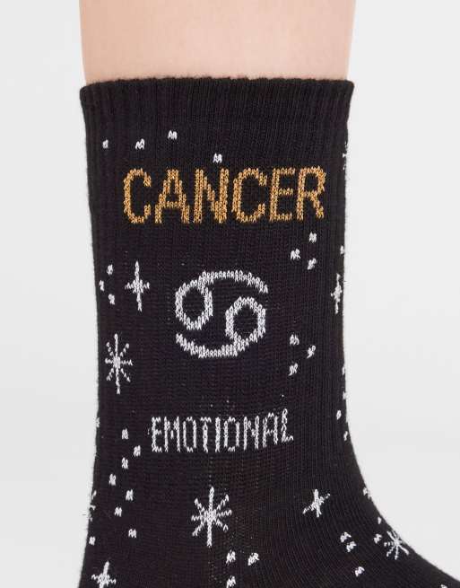 Calzedonia Astrology collection socks in black, 4 of 4