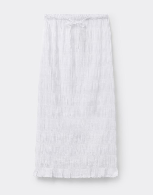 Calzedonia Beach skirt with ruffles in white, 5 of 5