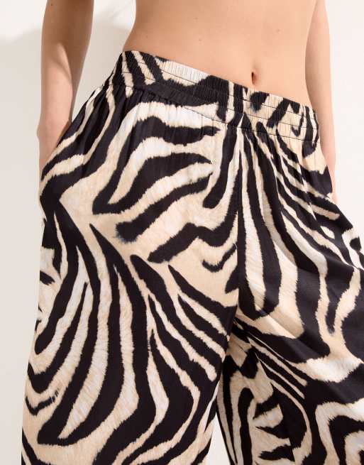 Calzedonia beach trousers in zebra print, 2 of 4