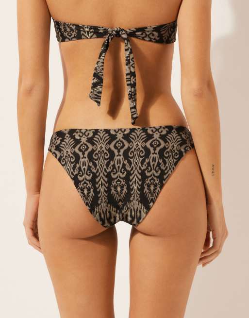 Calzedonia Bikini bottoms golden in black and gold, 4 of 4