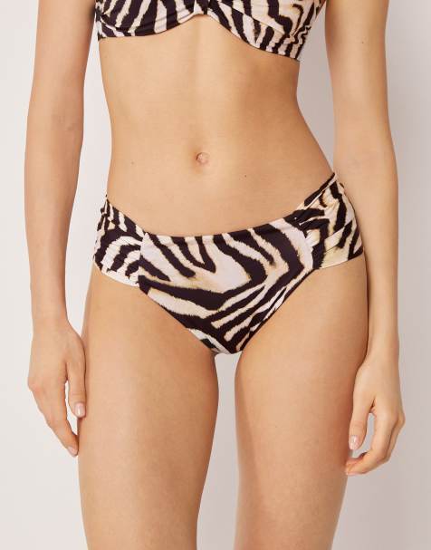 Calzedonia Bikini bottoms savannah zebra in black and white - view 1