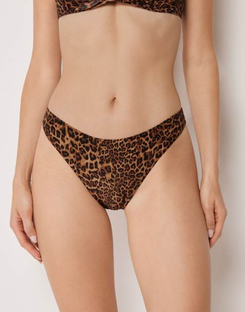 Calzedonia Bikini bottoms wild animalier in brown animalier - view 1