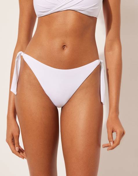 Calzedonia Bow bikini bottoms indonesia in white indonesia