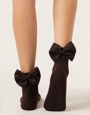 Calzedonia Bow socks in brown