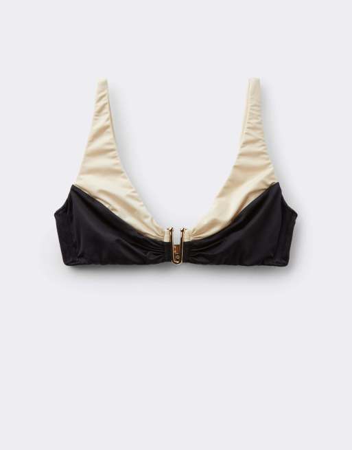 Calzedonia Brassiere bikini top elegant bicolor in black and white, 5 of 5