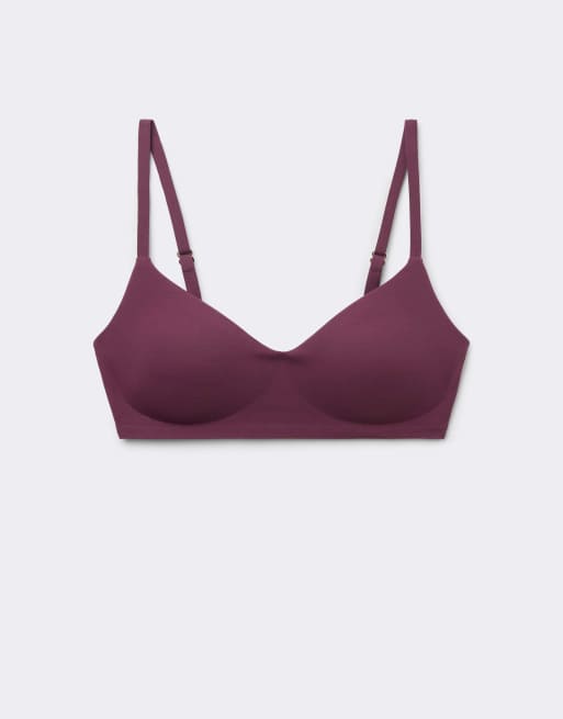 Calzedonia Brassiere bikini top invisible bonding in burgundy, 5 of 5