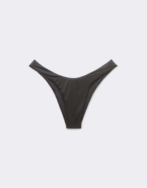 Calzedonia Brazilian bikini bottoms in black, 5 of 5