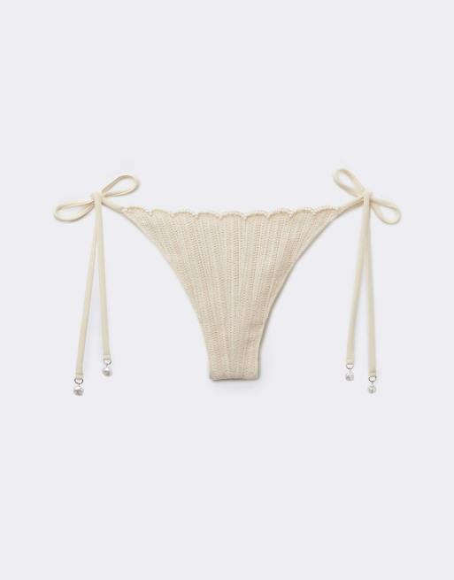 Calzedonia Brazilian bikini bottoms ocean pearl in pearl, 5 of 5