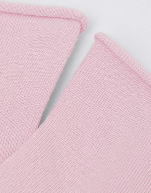 Calzedonia Cotton bandless short socks in intense pink, 2 of 4