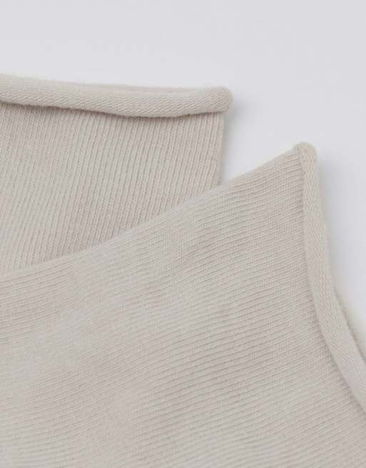 Calzedonia Cotton bandless short socks in pearl grey, 2 of 4