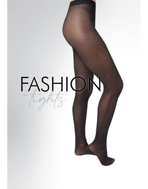 Calzedonia Diamond tights in black, 3 of 4