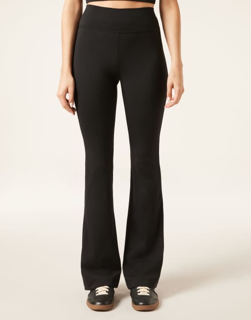 Calzedonia First class soft touch flared trousers in black ASOS
