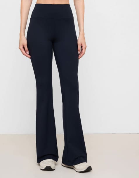 Calzedonia First class soft touch flared trousers in navy - view 1