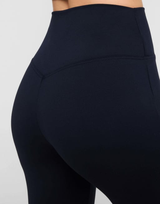 Calzedonia First class soft touch flared trousers in navy, 3 of 5