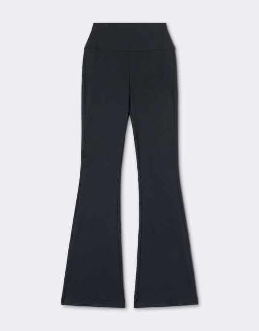 Calzedonia First class soft touch flared trousers in navy, 5 of 5