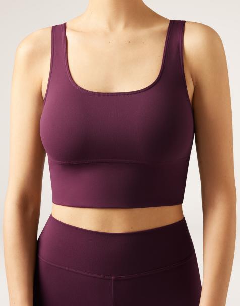 Calzedonia First class soft touch top in burgundy red - view 1
