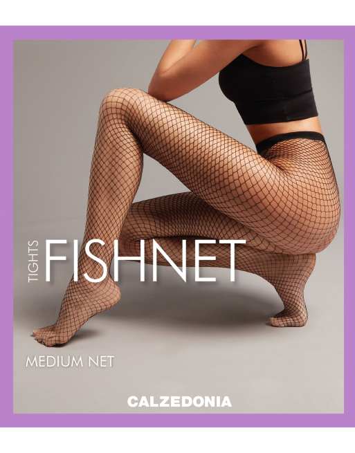 Calzedonia Fishnet tights in black, 3 of 4