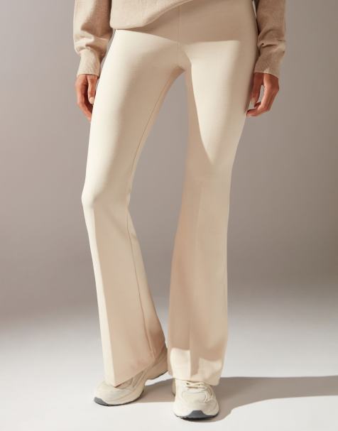 Calzedonia Flared trousers in natural