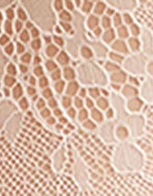 Calzedonia Floral lace tights in natural silk