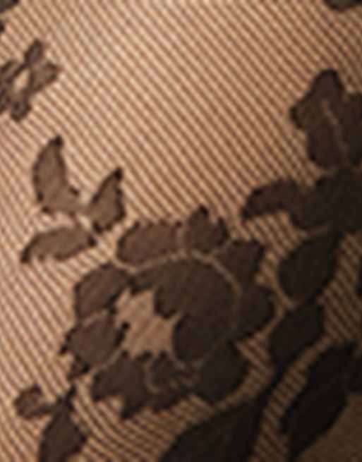 Calzedonia Floral sheer tights in black flower tulle, 3 of 4