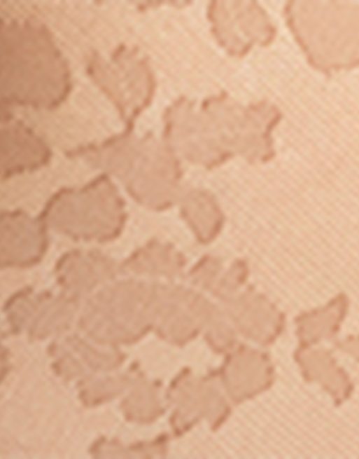 Calzedonia Floral sheer tights in taupe flowers, 3 of 4