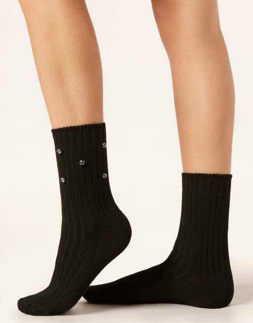 Calzedonia Gemstone socks in black