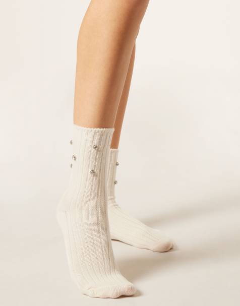 Calzedonia Gemstone socks in milk white - view 1