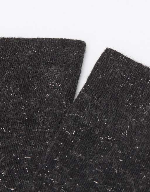 Calzedonia Glitter long socks in black, 2 of 2