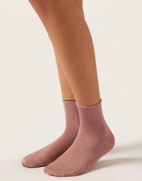 Calzedonia Glitter socks in cameo pink - view 1