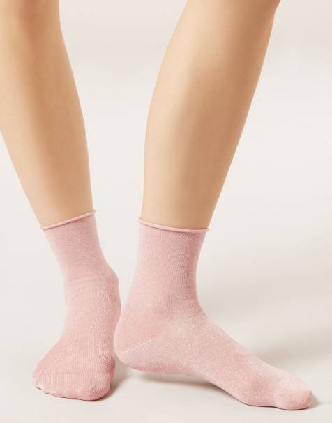 Calzedonia Glitter socks in candy pink - view 1
